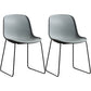Industrial Style Side Chair Set Dining Room Side Chair Set with Metal Legs Grey Set of 2 Clearhalo ' kitchen&dining_furn' 'Dining Chairs' 'Dining Tables & Seating' 'dining_chair' 'Furniture' 'furniture_dining_chair' 'Kitchen & Dining Furniture' 'kitchen' 3597033