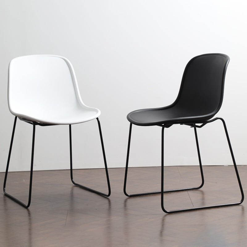 Industrial Style Side Chair Set Dining Room Side Chair Set with Metal Legs Clearhalo ' kitchen&dining_furn' 'Dining Chairs' 'Dining Tables & Seating' 'dining_chair' 'Furniture' 'furniture_dining_chair' 'Kitchen & Dining Furniture' 'kitchen' 3597035