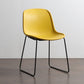 Industrial Style Side Chair Set Dining Room Side Chair Set with Metal Legs Yellow 1 Piece Clearhalo ' kitchen&dining_furn' 'Dining Chairs' 'Dining Tables & Seating' 'dining_chair' 'Furniture' 'furniture_dining_chair' 'Kitchen & Dining Furniture' 'kitchen' 3597036