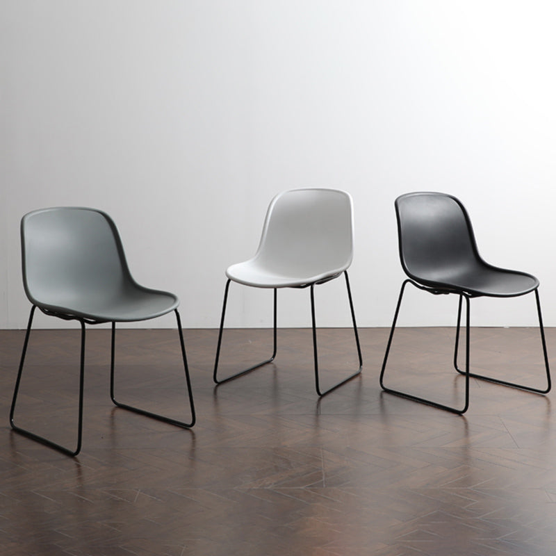 Industrial Style Side Chair Set Dining Room Side Chair Set with Metal Legs Clearhalo ' kitchen&dining_furn' 'Dining Chairs' 'Dining Tables & Seating' 'dining_chair' 'Furniture' 'furniture_dining_chair' 'Kitchen & Dining Furniture' 'kitchen' 3597037