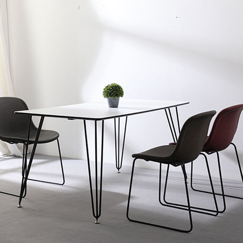 Industrial Style Side Chair Set Dining Room Side Chair Set with Metal Legs Clearhalo ' kitchen&dining_furn' 'Dining Chairs' 'Dining Tables & Seating' 'dining_chair' 'Furniture' 'furniture_dining_chair' 'Kitchen & Dining Furniture' 'kitchen' 3597045