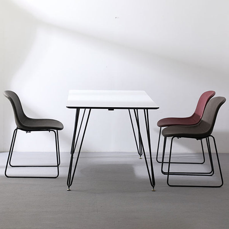 Industrial Style Side Chair Set Dining Room Side Chair Set with Metal Legs Clearhalo ' kitchen&dining_furn' 'Dining Chairs' 'Dining Tables & Seating' 'dining_chair' 'Furniture' 'furniture_dining_chair' 'Kitchen & Dining Furniture' 'kitchen' 3597046