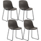Industrial Style Side Chair Set Dining Room Side Chair Set with Metal Legs Black-Gray Set of 4 Clearhalo ' kitchen&dining_furn' 'Dining Chairs' 'Dining Tables & Seating' 'dining_chair' 'Furniture' 'furniture_dining_chair' 'Kitchen & Dining Furniture' 'kitchen' 3597066