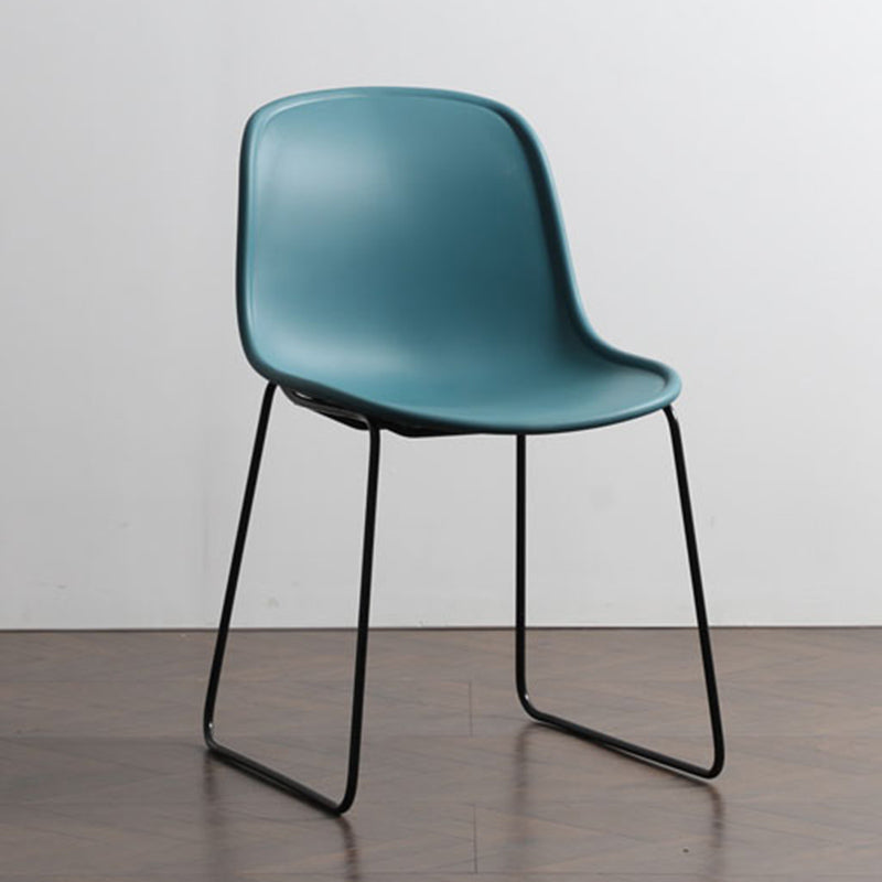 Industrial Style Side Chair Set Dining Room Side Chair Set with Metal Legs Green 1 Piece Clearhalo ' kitchen&dining_furn' 'Dining Chairs' 'Dining Tables & Seating' 'dining_chair' 'Furniture' 'furniture_dining_chair' 'Kitchen & Dining Furniture' 'kitchen' 3597070