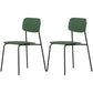 Industrial Dining Armless Chairs Plastic Open Back Side Chair with Metal Legs Green 2 Piece Set Clearhalo ' kitchen&dining_furn' 'Dining Chairs' 'Dining Tables & Seating' 'dining_chair' 'furn' 'furn_dining_chair' 'Furniture' 'furniture_dining_chair' 'Kitchen & Dining Furniture' 'kitchen' 3597104