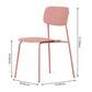 Industrial Dining Armless Chairs Plastic Open Back Side Chair with Metal Legs Clearhalo ' kitchen&dining_furn' 'Dining Chairs' 'Dining Tables & Seating' 'dining_chair' 'furn' 'furn_dining_chair' 'Furniture' 'furniture_dining_chair' 'Kitchen & Dining Furniture' 'kitchen' 3597119
