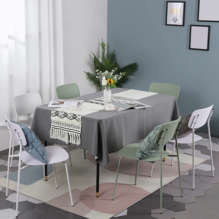 Industrial Dining Armless Chairs Plastic Open Back Side Chair with Metal Legs Clearhalo ' kitchen&dining_furn' 'Dining Chairs' 'Dining Tables & Seating' 'dining_chair' 'furn' 'furn_dining_chair' 'Furniture' 'furniture_dining_chair' 'Kitchen & Dining Furniture' 'kitchen' 3597127