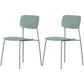 Industrial Dining Armless Chairs Plastic Open Back Side Chair with Metal Legs Light Green 2 Piece Set Clearhalo ' kitchen&dining_furn' 'Dining Chairs' 'Dining Tables & Seating' 'dining_chair' 'furn' 'furn_dining_chair' 'Furniture' 'furniture_dining_chair' 'Kitchen & Dining Furniture' 'kitchen' 3597128
