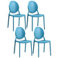 Contemporary Armless Plastic Dining Chairs Open Back Dining Side Chair for Home Use Blue 4 Piece Set Clearhalo ' kitchen&dining_furn' 'Dining Chairs' 'Dining Tables & Seating' 'dining_chair' 'furn' 'furn_dining_chair' 'Furniture' 'furniture_dining_chair' 'Kitchen & Dining Furniture' 'kitchen' 3597165