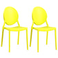 Contemporary Armless Plastic Dining Chairs Open Back Dining Side Chair for Home Use Ginger 2 Piece Set Clearhalo ' kitchen&dining_furn' 'Dining Chairs' 'Dining Tables & Seating' 'dining_chair' 'furn' 'furn_dining_chair' 'Furniture' 'furniture_dining_chair' 'Kitchen & Dining Furniture' 'kitchen' 3597168