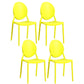 Contemporary Armless Plastic Dining Chairs Open Back Dining Side Chair for Home Use Ginger 4 Piece Set Clearhalo ' kitchen&dining_furn' 'Dining Chairs' 'Dining Tables & Seating' 'dining_chair' 'furn' 'furn_dining_chair' 'Furniture' 'furniture_dining_chair' 'Kitchen & Dining Furniture' 'kitchen' 3597170