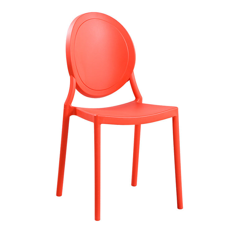 Contemporary Armless Plastic Dining Chairs Open Back Dining Side Chair for Home Use Clearhalo ' kitchen&dining_furn' 'Dining Chairs' 'Dining Tables & Seating' 'dining_chair' 'furn' 'furn_dining_chair' 'Furniture' 'furniture_dining_chair' 'Kitchen & Dining Furniture' 'kitchen' 3597171