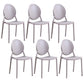 Contemporary Armless Plastic Dining Chairs Open Back Dining Side Chair for Home Use Grey 6 Piece Set Clearhalo ' kitchen&dining_furn' 'Dining Chairs' 'Dining Tables & Seating' 'dining_chair' 'furn' 'furn_dining_chair' 'Furniture' 'furniture_dining_chair' 'Kitchen & Dining Furniture' 'kitchen' 3597190
