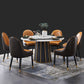 Nordic Glam Style Leather Dining Chair Kitchen Parsons Chair with Wooden Legs Clearhalo ' kitchen&dining_furn' 'Dining Chairs' 'Dining Tables & Seating' 'dining_chair' 'furn' 'furn_dining_chair' 'Furniture' 'furniture_dining_chair' 'Kitchen & Dining Furniture' 'kitchen' 3597217
