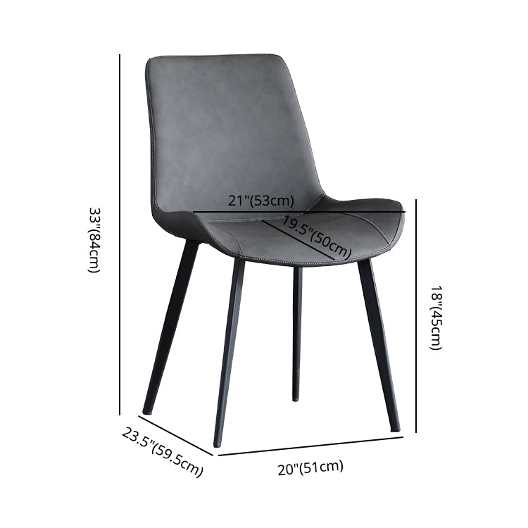 Contemporary High-density Sponge Cushion Chair 20'' Wide Parsons Chair for Home Clearhalo ' kitchen&dining_furn' 'Dining Chairs' 'Dining Tables & Seating' 'dining_chair' 'furn' 'furn_dining_chair' 'Furniture' 'furniture_dining_chair' 'Kitchen & Dining Furniture' 'kitchen' 3597233