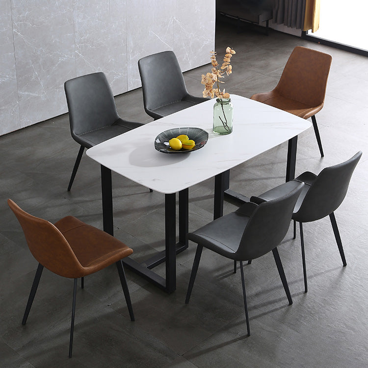 Contemporary High-density Sponge Cushion Chair 20'' Wide Parsons Chair for Home Clearhalo ' kitchen&dining_furn' 'Dining Chairs' 'Dining Tables & Seating' 'dining_chair' 'furn' 'furn_dining_chair' 'Furniture' 'furniture_dining_chair' 'Kitchen & Dining Furniture' 'kitchen' 3597234