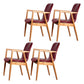 Wooden Dining Side Chairs Contemporary Style Parsons Dining Chair, 21'' Wide Red 4 Piece Set Natural Wood Clearhalo ' kitchen&dining_furn' 'Dining Chairs' 'Dining Tables & Seating' 'dining_chair' 'furn' 'furn_dining_chair' 'Furniture' 'furniture_dining_chair' 'Kitchen & Dining Furniture' 'kitchen' 3597263