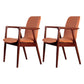 Wooden Dining Side Chairs Contemporary Style Parsons Dining Chair, 21'' Wide Brown 2 Piece Set Walnut Clearhalo ' kitchen&dining_furn' 'Dining Chairs' 'Dining Tables & Seating' 'dining_chair' 'furn' 'furn_dining_chair' 'Furniture' 'furniture_dining_chair' 'Kitchen & Dining Furniture' 'kitchen' 3597274