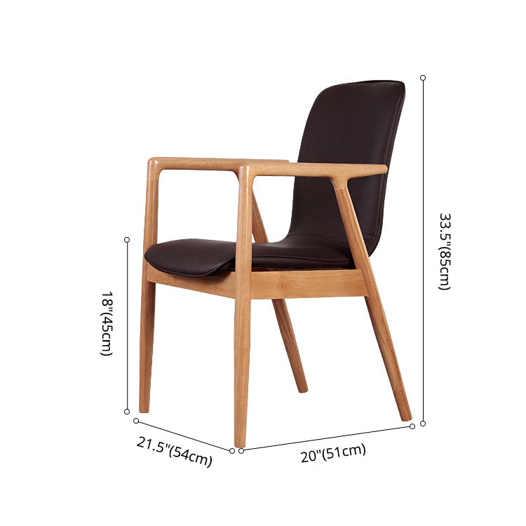 Wooden Dining Side Chairs Contemporary Style Parsons Dining Chair, 21'' Wide Clearhalo ' kitchen&dining_furn' 'Dining Chairs' 'Dining Tables & Seating' 'dining_chair' 'furn' 'furn_dining_chair' 'Furniture' 'furniture_dining_chair' 'Kitchen & Dining Furniture' 'kitchen' 3597276