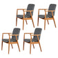 Wooden Dining Side Chairs Contemporary Style Parsons Dining Chair, 21'' Wide Grey 4 Piece Set Natural Wood Clearhalo ' kitchen&dining_furn' 'Dining Chairs' 'Dining Tables & Seating' 'dining_chair' 'furn' 'furn_dining_chair' 'Furniture' 'furniture_dining_chair' 'Kitchen & Dining Furniture' 'kitchen' 3597279