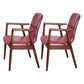 Wooden Dining Side Chairs Contemporary Style Parsons Dining Chair, 21'' Wide Red 2 Piece Set Walnut Clearhalo ' kitchen&dining_furn' 'Dining Chairs' 'Dining Tables & Seating' 'dining_chair' 'furn' 'furn_dining_chair' 'Furniture' 'furniture_dining_chair' 'Kitchen & Dining Furniture' 'kitchen' 3597281