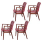 Wooden Dining Side Chairs Contemporary Style Parsons Dining Chair, 21'' Wide Red 4 Piece Set Walnut Clearhalo ' kitchen&dining_furn' 'Dining Chairs' 'Dining Tables & Seating' 'dining_chair' 'furn' 'furn_dining_chair' 'Furniture' 'furniture_dining_chair' 'Kitchen & Dining Furniture' 'kitchen' 3597282