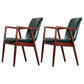 Wooden Dining Side Chairs Contemporary Style Parsons Dining Chair, 21'' Wide Blackish Green 2 Piece Set Walnut Clearhalo ' kitchen&dining_furn' 'Dining Chairs' 'Dining Tables & Seating' 'dining_chair' 'furn' 'furn_dining_chair' 'Furniture' 'furniture_dining_chair' 'Kitchen & Dining Furniture' 'kitchen' 3597284