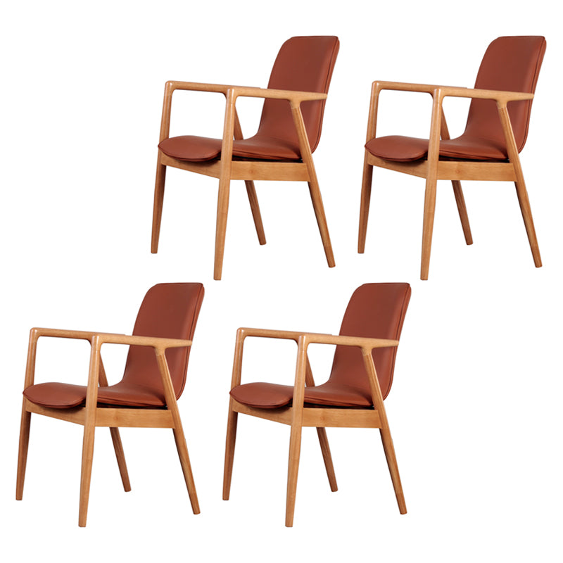 Wooden Dining Side Chairs Contemporary Style Parsons Dining Chair, 21'' Wide Brown 2 Piece Set Natural Wood Clearhalo ' kitchen&dining_furn' 'Dining Chairs' 'Dining Tables & Seating' 'dining_chair' 'furn' 'furn_dining_chair' 'Furniture' 'furniture_dining_chair' 'Kitchen & Dining Furniture' 'kitchen' 3597288