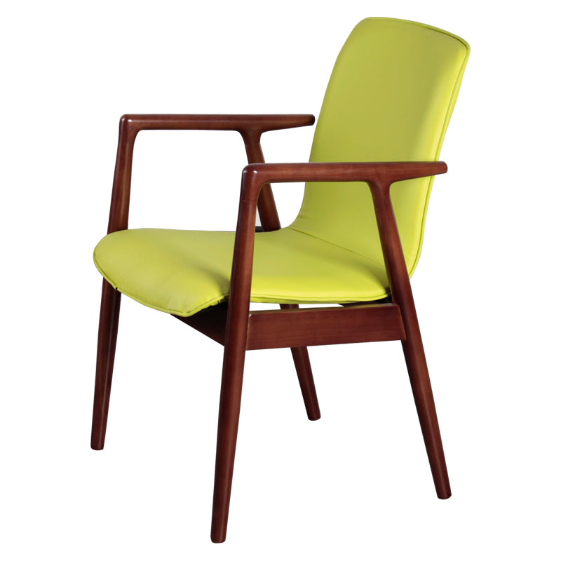 Wooden Dining Side Chairs Contemporary Style Parsons Dining Chair, 21'' Wide Green 1 Piece Walnut Clearhalo ' kitchen&dining_furn' 'Dining Chairs' 'Dining Tables & Seating' 'dining_chair' 'furn' 'furn_dining_chair' 'Furniture' 'furniture_dining_chair' 'Kitchen & Dining Furniture' 'kitchen' 3597292