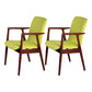 Wooden Dining Side Chairs Contemporary Style Parsons Dining Chair, 21'' Wide Green 2 Piece Set Walnut Clearhalo ' kitchen&dining_furn' 'Dining Chairs' 'Dining Tables & Seating' 'dining_chair' 'furn' 'furn_dining_chair' 'Furniture' 'furniture_dining_chair' 'Kitchen & Dining Furniture' 'kitchen' 3597293