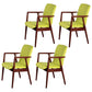 Wooden Dining Side Chairs Contemporary Style Parsons Dining Chair, 21'' Wide Green 4 Piece Set Walnut Clearhalo ' kitchen&dining_furn' 'Dining Chairs' 'Dining Tables & Seating' 'dining_chair' 'furn' 'furn_dining_chair' 'Furniture' 'furniture_dining_chair' 'Kitchen & Dining Furniture' 'kitchen' 3597294