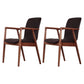 Wooden Dining Side Chairs Contemporary Style Parsons Dining Chair, 21'' Wide Coffee 2 Piece Set Brown Clearhalo ' kitchen&dining_furn' 'Dining Chairs' 'Dining Tables & Seating' 'dining_chair' 'furn' 'furn_dining_chair' 'Furniture' 'furniture_dining_chair' 'Kitchen & Dining Furniture' 'kitchen' 3597296