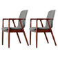 Wooden Dining Side Chairs Contemporary Style Parsons Dining Chair, 21'' Wide Grey 2 Piece Set Walnut Clearhalo ' kitchen&dining_furn' 'Dining Chairs' 'Dining Tables & Seating' 'dining_chair' 'furn' 'furn_dining_chair' 'Furniture' 'furniture_dining_chair' 'Kitchen & Dining Furniture' 'kitchen' 3597299