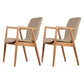 Wooden Dining Side Chairs Contemporary Style Parsons Dining Chair, 21'' Wide Khaki 2 Piece Set Natural Wood Clearhalo ' kitchen&dining_furn' 'Dining Chairs' 'Dining Tables & Seating' 'dining_chair' 'furn' 'furn_dining_chair' 'Furniture' 'furniture_dining_chair' 'Kitchen & Dining Furniture' 'kitchen' 3597302