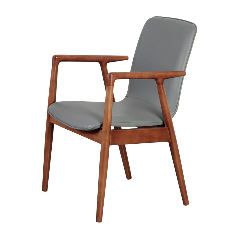 Wooden Dining Side Chairs Contemporary Style Parsons Dining Chair, 21'' Wide Grey 1 Piece Brown Clearhalo ' kitchen&dining_furn' 'Dining Chairs' 'Dining Tables & Seating' 'dining_chair' 'furn' 'furn_dining_chair' 'Furniture' 'furniture_dining_chair' 'Kitchen & Dining Furniture' 'kitchen' 3597310