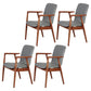 Wooden Dining Side Chairs Contemporary Style Parsons Dining Chair, 21'' Wide Grey 4 Piece Set Brown Clearhalo ' kitchen&dining_furn' 'Dining Chairs' 'Dining Tables & Seating' 'dining_chair' 'furn' 'furn_dining_chair' 'Furniture' 'furniture_dining_chair' 'Kitchen & Dining Furniture' 'kitchen' 3597312