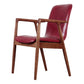 Wooden Dining Side Chairs Contemporary Style Parsons Dining Chair, 21'' Wide Red 1 Piece Brown Clearhalo ' kitchen&dining_furn' 'Dining Chairs' 'Dining Tables & Seating' 'dining_chair' 'furn' 'furn_dining_chair' 'Furniture' 'furniture_dining_chair' 'Kitchen & Dining Furniture' 'kitchen' 3597313