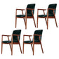 Wooden Dining Side Chairs Contemporary Style Parsons Dining Chair, 21'' Wide Blackish Green 4 Piece Set Brown Clearhalo ' kitchen&dining_furn' 'Dining Chairs' 'Dining Tables & Seating' 'dining_chair' 'furn' 'furn_dining_chair' 'Furniture' 'furniture_dining_chair' 'Kitchen & Dining Furniture' 'kitchen' 3597318