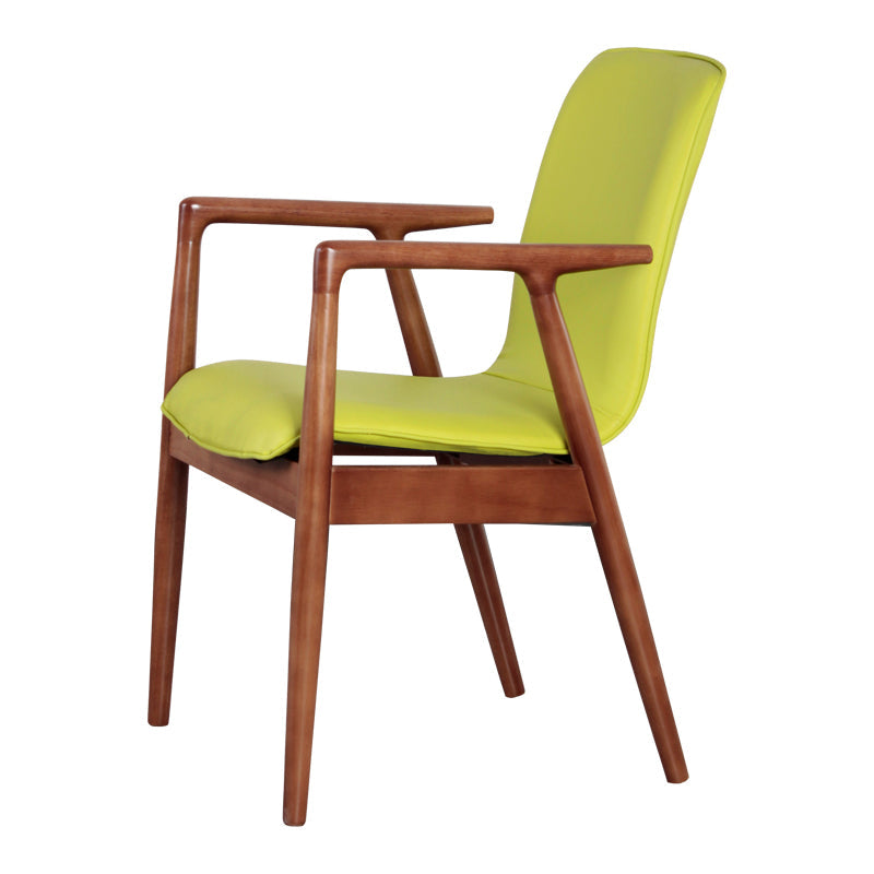 Wooden Dining Side Chairs Contemporary Style Parsons Dining Chair, 21'' Wide Green 1 Piece Brown Clearhalo ' kitchen&dining_furn' 'Dining Chairs' 'Dining Tables & Seating' 'dining_chair' 'furn' 'furn_dining_chair' 'Furniture' 'furniture_dining_chair' 'Kitchen & Dining Furniture' 'kitchen' 3597322