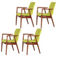 Wooden Dining Side Chairs Contemporary Style Parsons Dining Chair, 21'' Wide Green 4 Piece Set Brown Clearhalo ' kitchen&dining_furn' 'Dining Chairs' 'Dining Tables & Seating' 'dining_chair' 'furn' 'furn_dining_chair' 'Furniture' 'furniture_dining_chair' 'Kitchen & Dining Furniture' 'kitchen' 3597324