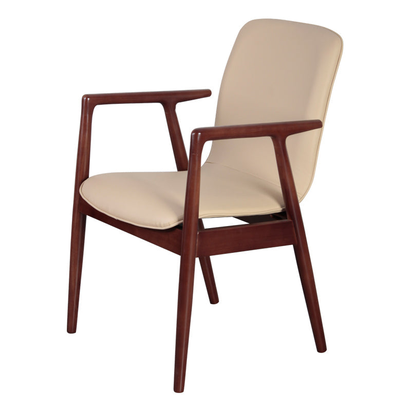 Wooden Dining Side Chairs Contemporary Style Parsons Dining Chair, 21'' Wide Khaki 1 Piece Walnut Clearhalo ' kitchen&dining_furn' 'Dining Chairs' 'Dining Tables & Seating' 'dining_chair' 'furn' 'furn_dining_chair' 'Furniture' 'furniture_dining_chair' 'Kitchen & Dining Furniture' 'kitchen' 3597325