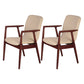 Wooden Dining Side Chairs Contemporary Style Parsons Dining Chair, 21'' Wide Khaki 2 Piece Set Walnut Clearhalo ' kitchen&dining_furn' 'Dining Chairs' 'Dining Tables & Seating' 'dining_chair' 'furn' 'furn_dining_chair' 'Furniture' 'furniture_dining_chair' 'Kitchen & Dining Furniture' 'kitchen' 3597326