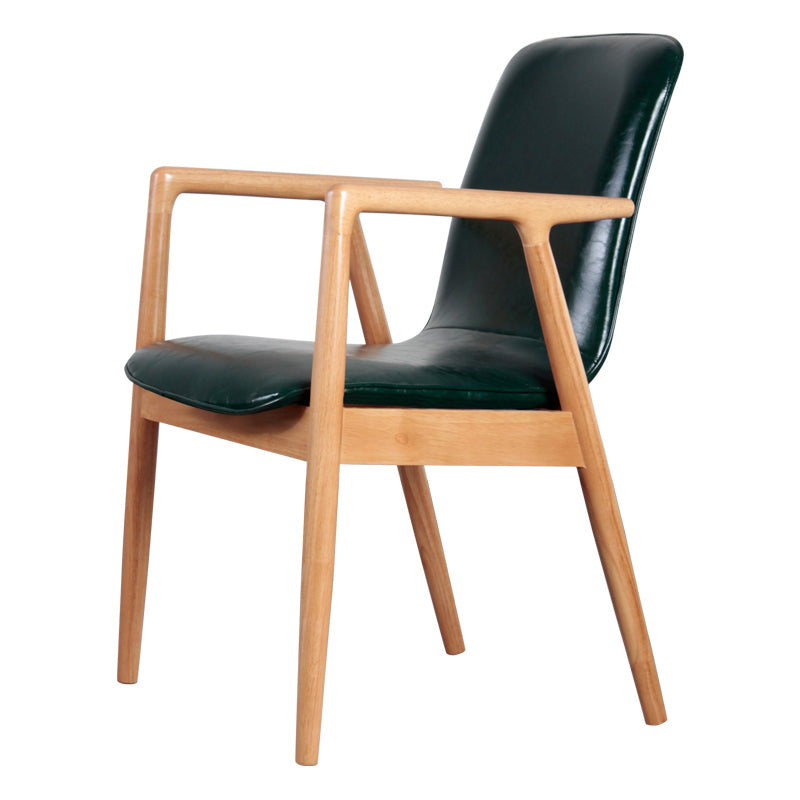 Wooden Dining Side Chairs Contemporary Style Parsons Dining Chair, 21'' Wide Blackish Green 1 Piece Natural Wood Clearhalo ' kitchen&dining_furn' 'Dining Chairs' 'Dining Tables & Seating' 'dining_chair' 'furn' 'furn_dining_chair' 'Furniture' 'furniture_dining_chair' 'Kitchen & Dining Furniture' 'kitchen' 3597328