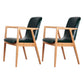 Wooden Dining Side Chairs Contemporary Style Parsons Dining Chair, 21'' Wide Blackish Green 2 Piece Set Natural Wood Clearhalo ' kitchen&dining_furn' 'Dining Chairs' 'Dining Tables & Seating' 'dining_chair' 'furn' 'furn_dining_chair' 'Furniture' 'furniture_dining_chair' 'Kitchen & Dining Furniture' 'kitchen' 3597329