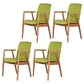 Wooden Dining Side Chairs Contemporary Style Parsons Dining Chair, 21'' Wide Green 4 Piece Set Natural Wood Clearhalo ' kitchen&dining_furn' 'Dining Chairs' 'Dining Tables & Seating' 'dining_chair' 'furn' 'furn_dining_chair' 'Furniture' 'furniture_dining_chair' 'Kitchen & Dining Furniture' 'kitchen' 3597336