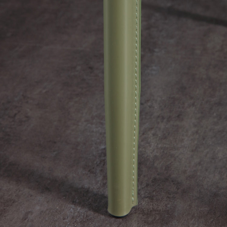 Faux Leather Contemporary Dining Room Chair Metallic Finish Wingback Side Chair Clearhalo ' kitchen&dining_furn' 'Dining Chairs' 'Dining Tables & Seating' 'dining_chair' 'furn' 'furn_dining_chair' 'Furniture' 'furniture_dining_chair' 'Kitchen & Dining Furniture' 'kitchen' 3597355