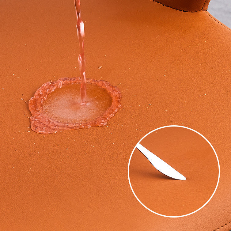 Dining Room Leather Dining Chair Contemporary Open Back Dining Arm Chair Clearhalo ' kitchen&dining_furn' 'Dining Chairs' 'Dining Tables & Seating' 'dining_chair' 'furn' 'furn_dining_chair' 'Furniture' 'furniture_dining_chair' 'Kitchen & Dining Furniture' 'kitchen' 3597443