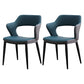Dining Room Leather Dining Chair Contemporary Open Back Dining Arm Chair Blue 2 Piece Set Clearhalo ' kitchen&dining_furn' 'Dining Chairs' 'Dining Tables & Seating' 'dining_chair' 'furn' 'furn_dining_chair' 'Furniture' 'furniture_dining_chair' 'Kitchen & Dining Furniture' 'kitchen' 3597461