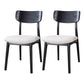 Wood Industrial Style Dining Chair Indoor-Outdoor Open Back Dining Side Chair White 2 Piece Set Black Clearhalo ' kitchen&dining_furn' 'Dining Chairs' 'Dining Tables & Seating' 'dining_chair' 'furn' 'furn_dining_chair' 'Furniture' 'furniture_dining_chair' 'Kitchen & Dining Furniture' 'kitchen' 3597467