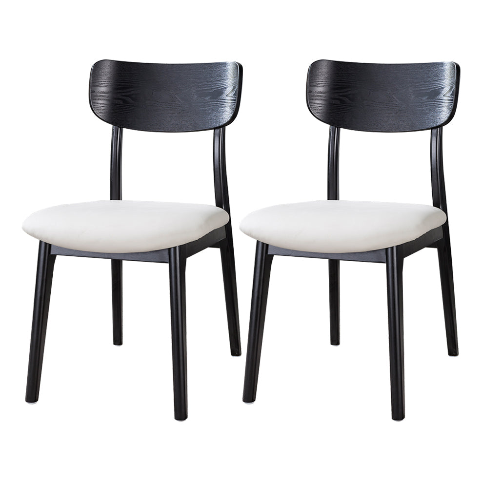 Wood Industrial Style Dining Chair Indoor-Outdoor Open Back Dining Side Chair White 2 Piece Set Black Clearhalo ' kitchen&dining_furn' 'Dining Chairs' 'Dining Tables & Seating' 'dining_chair' 'furn' 'furn_dining_chair' 'Furniture' 'furniture_dining_chair' 'Kitchen & Dining Furniture' 'kitchen' 3597467